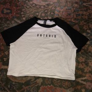 H&M size small cropped t shirt